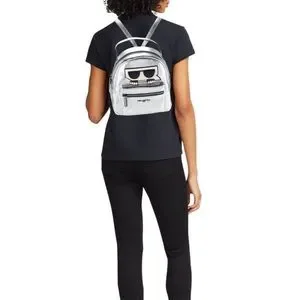 Metallic Logo Graphic Backpack Karl Lagerfeld | Bags | Metallic Logo Graphic Backpack  main image 3